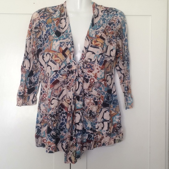 🥰🥰{Anthro} Sparrow "Talavera" Cardigan - Picture 2 of 5